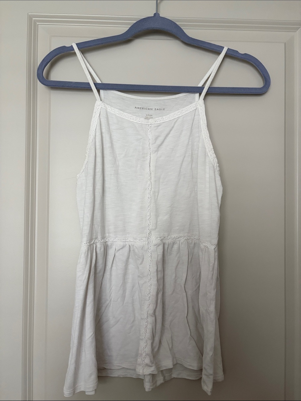 American Eagle Outfitters White Spaghetti Strap Tank